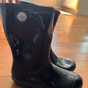 UGG Black Rain Boots